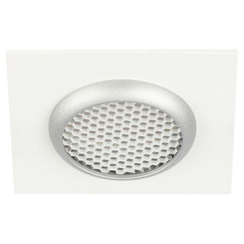 Светильник KL110 MR16 GU5.3 встраив. алюм. WH/SL бел./серебро матов. ЭРА Б0061532