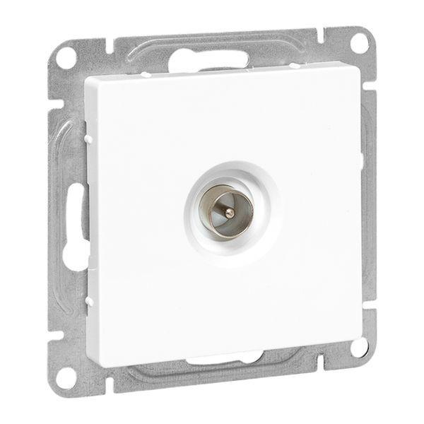 Розетка телевизионная TV 1-м СП Эпика механизм бел. EKF UP1-SOW-TV-1