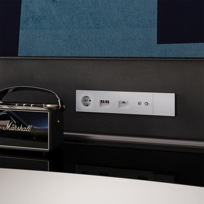 Рамка 5-м S70 пластик. бел. матов. Voltum VLS100502