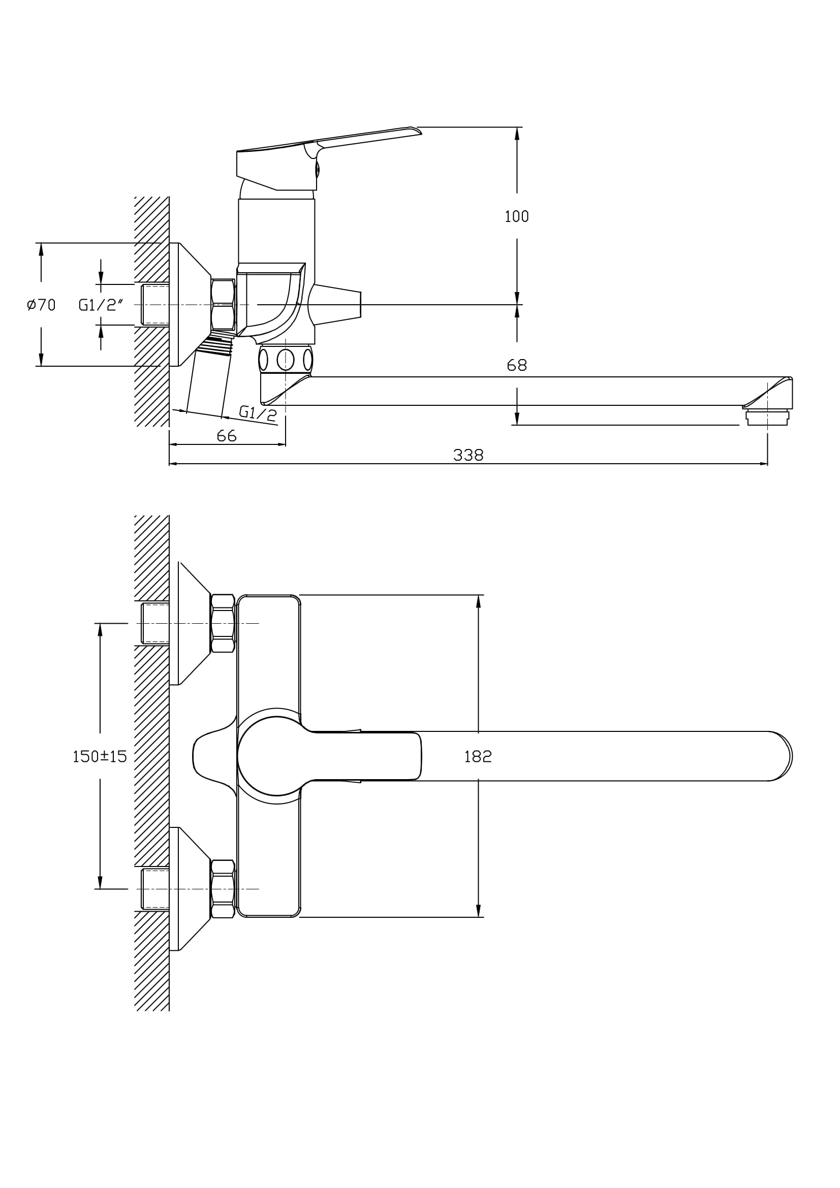 Смеситель для ванны RUSH Victoria (VI7135-16)