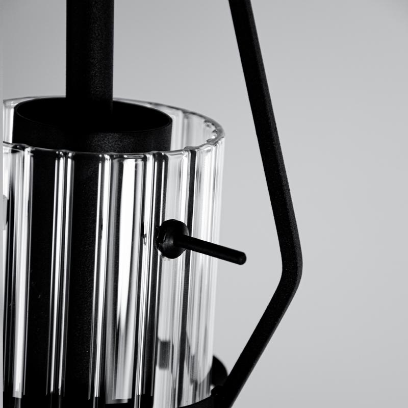 Светильник "Вираж" 211 (плафон 0016) НСБ 01-60-189 Е27 [ИМ] подвесной черн. Элетех 1005405276