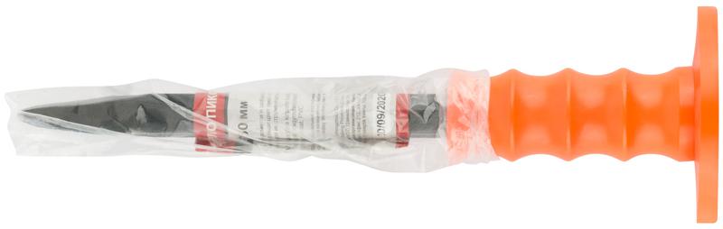 Зубило пикообразное 250х14мм пластик. протектор КУРС 46825