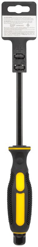 Отверткa ударная сталь S2 шестигран. жало боек под ключ прорезиненная ручка профи 8х150мм SL FIT 55638