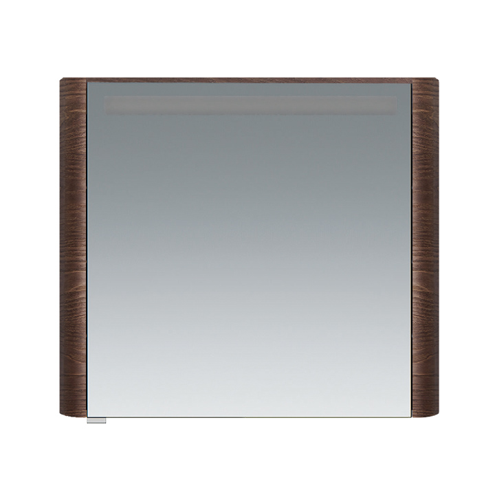 M30MCR0801TF Sensation, зеркало, зеркальный шкаф, правый, 80 см, с подсветкой, табачный дуб, текстур