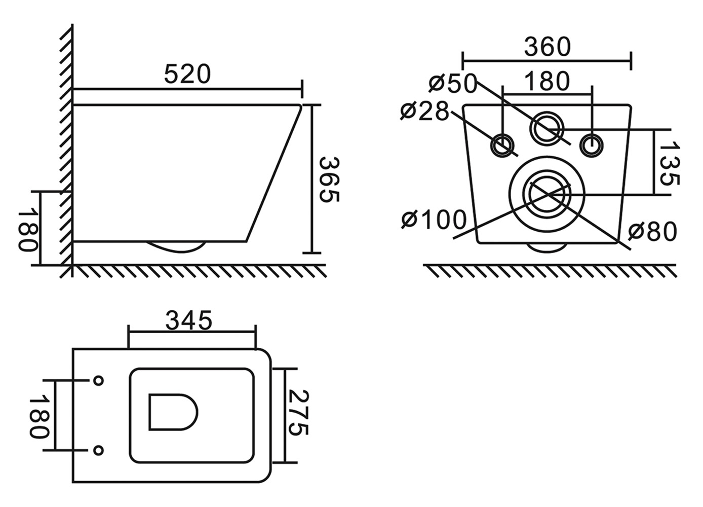 Комплект 4 в 1 Унитаз подвесной BelBagno ARDENTE-C BB3202CHR-MB с сиденьем BB3202SC-MB + Система инсталляции для унитазов BelBagno BB002-80 с кнопкой смыва BB007-PR-NERO.M