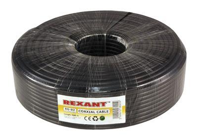 Кабель RG 6U+CU 48х0.12 (75 Ом) наружн. 100м (м) Rexant 01-2222