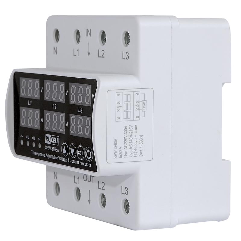 Реле напряжения 3ф RUCELF SRW-3F63A