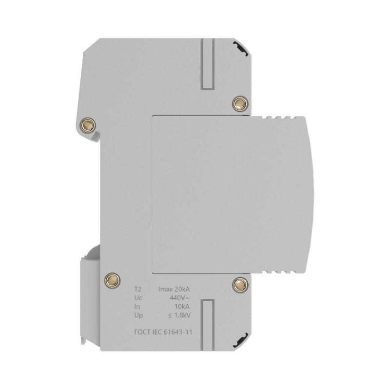 Устройство защиты от импульсных перенапряжений УЗИП тип 3 2п Imax 20кА со сменным модулем Un 440В YON SPD-T3-2N20P440