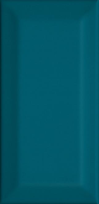 Плитка Клемансо бирюзовый грань 7,4х15, 16057