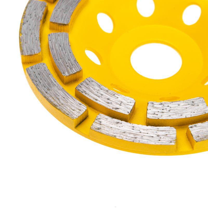 Чашка алмазная шлифовальная двухрядная 115х22.2мм KRANZ KR-90-0251