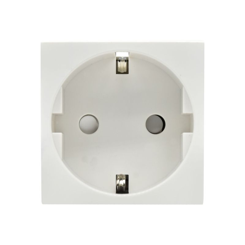 Розетка PRIMER с заземл. защ. шторки винт. зажим РКС-20-30-П-К бел. IEK PR-KK40D-RSZH-2-2-K01