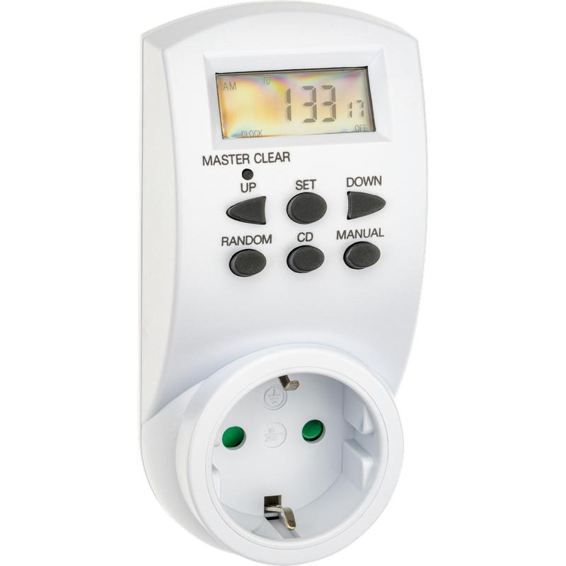 Таймер недельный электронный с заземл. 1.8кВт бел. REV 66989 6