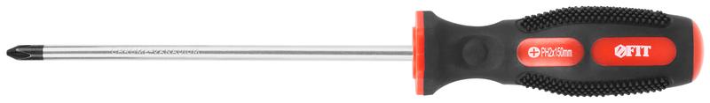 Отвертка "Универсал" CrV сталь прорезинен. ручка Профи 6х150мм РН2 FIT 55116