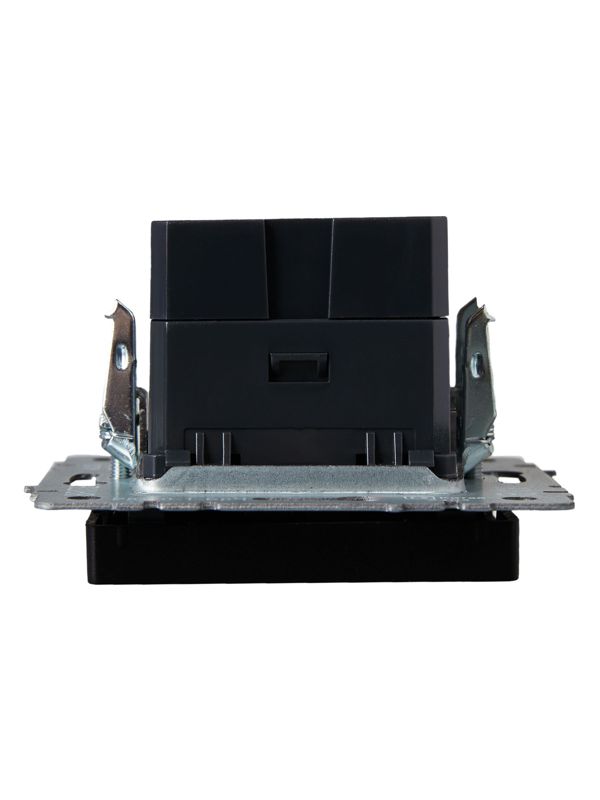 Розетка BRITE USB A+A 3.1А РЮ10-1-БрЧ механизм черн. IEK BR-U21-D31-K02