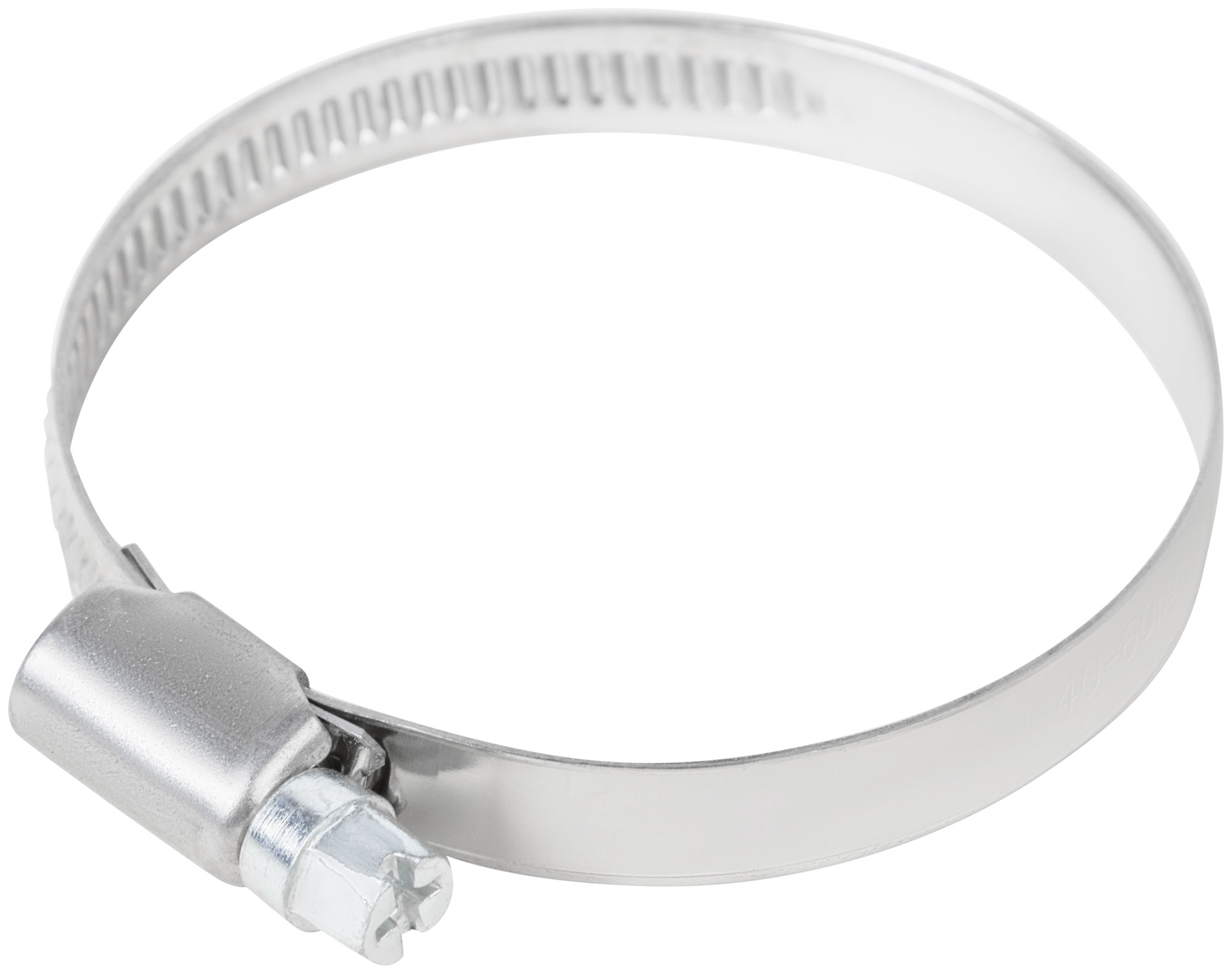 Хомут обжимной накатной, ширина 9 мм, нерж.сталь  40-60 мм