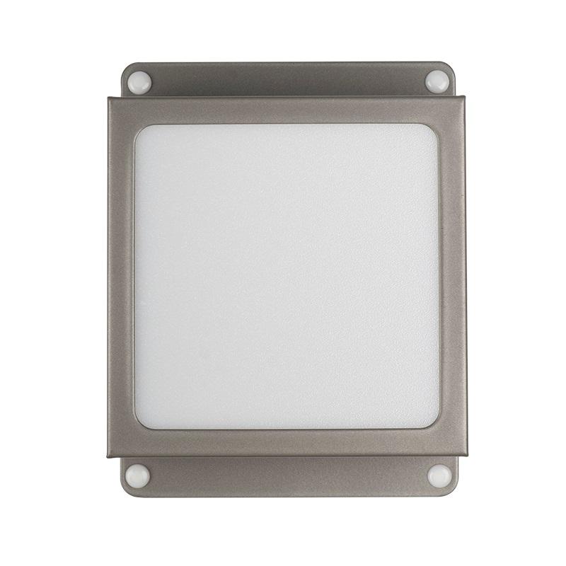 Светильник светодиодный PPL 089/G OPAL 9Вт 3000К IP40 GREY Грильято 100х100мм Домино ДВО JazzWay 5068988