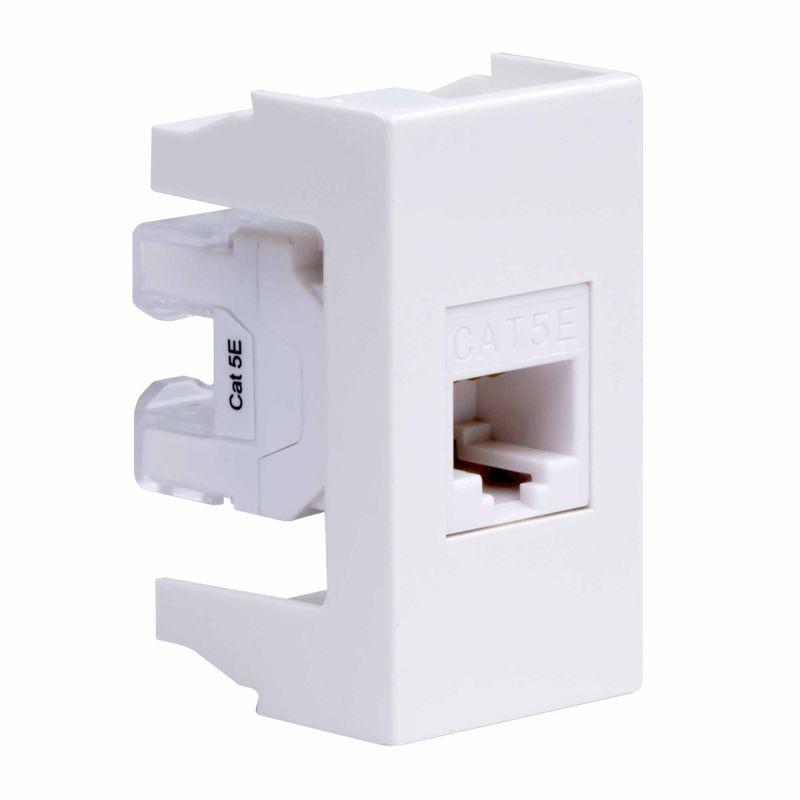 Розетка компьютерная 1-м 1мод. Viva RJ45 кат.5E бел. DKC 45038