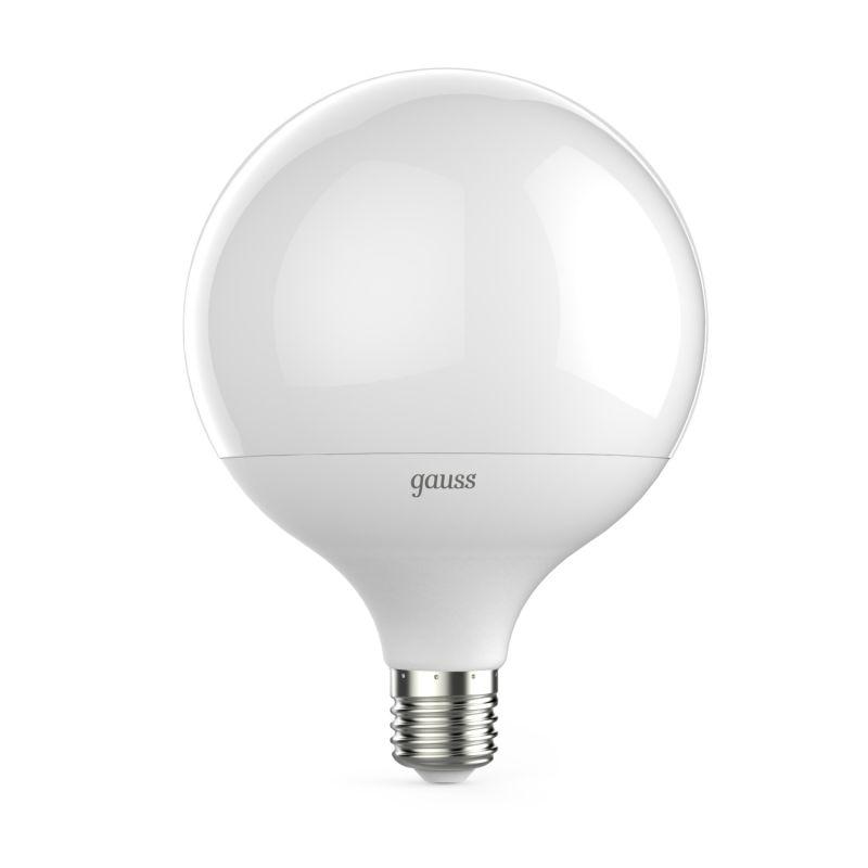 Лампа светодиодная Black 22Вт G125 шар 4100К нейтр. бел. E27 1900лм GAUSS 105102222