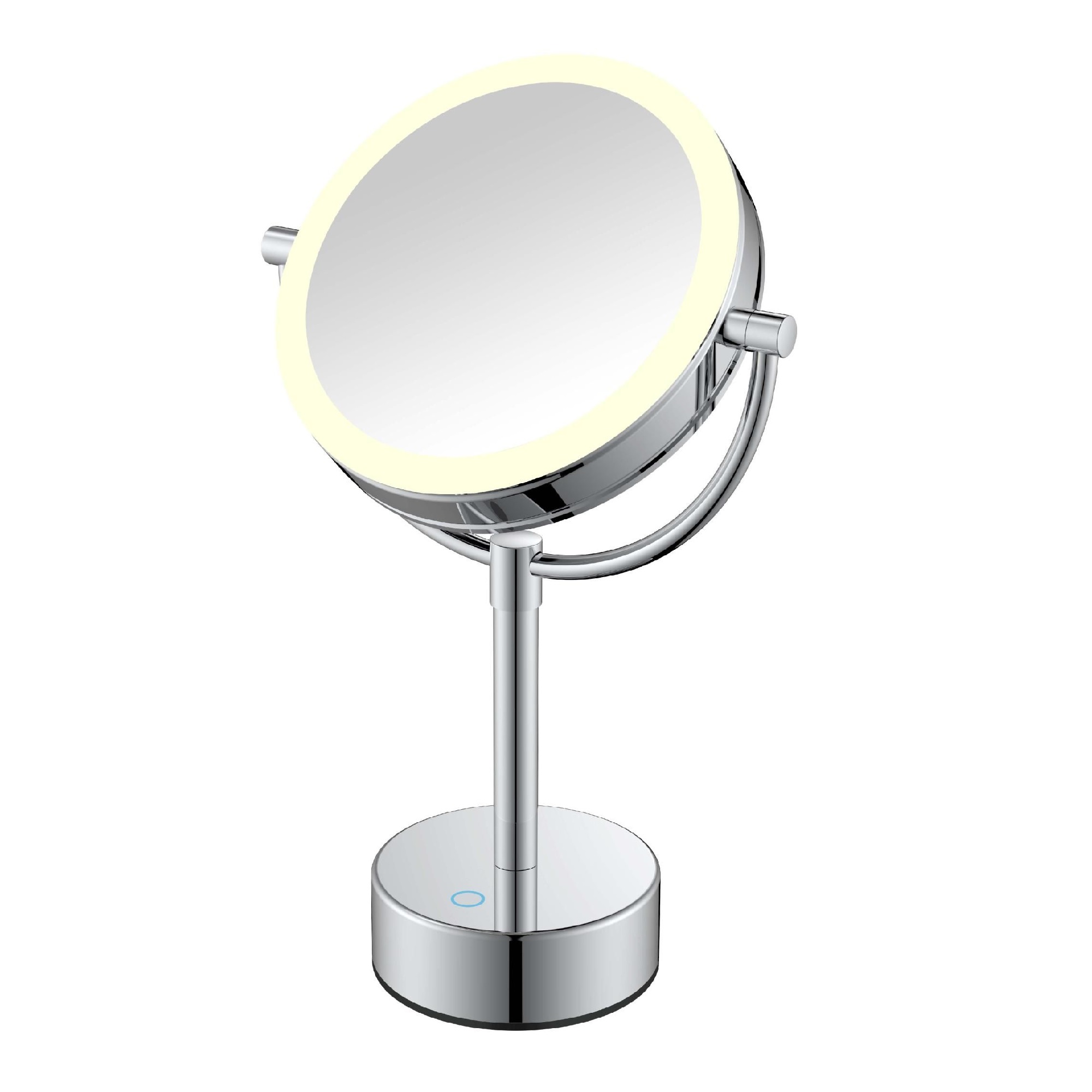 Зеркало косметическое с подсветкой JAVA S-M221, хром