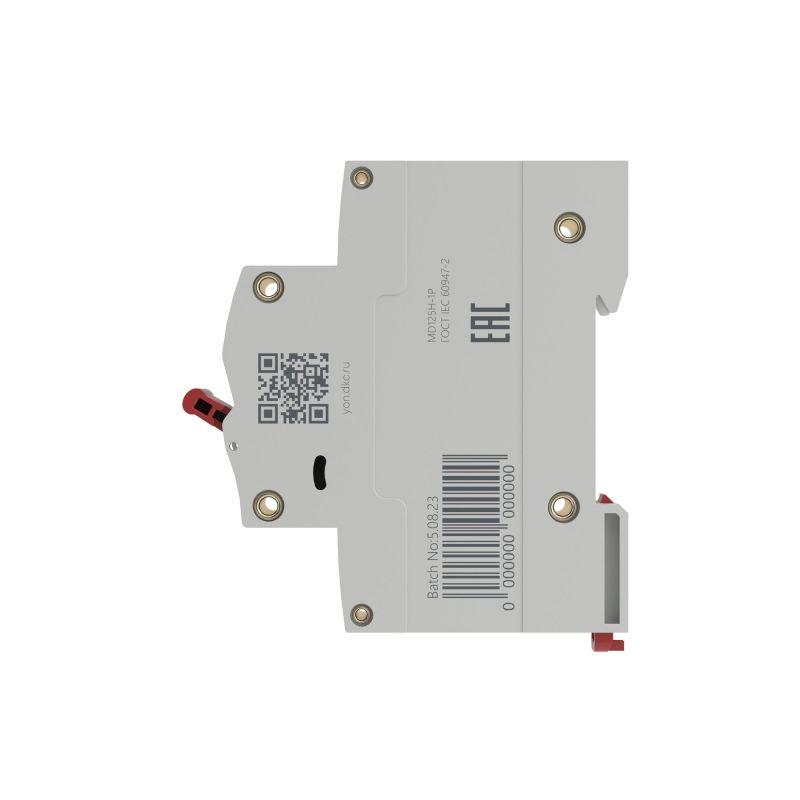 Выключатель автоматический модульный max типа MD125H 10кА 1п C 80А YON MD125H-1PC80