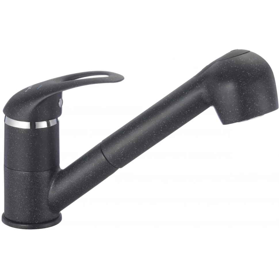 Смеситель для кухни с выдвижной лейкой Fmark FM6003H, черный