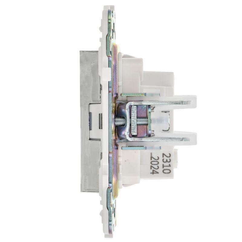 Розетка SKANDY 10А без заземл. защ. шторки SK-R01N никель IEK SK-R13-10-K50