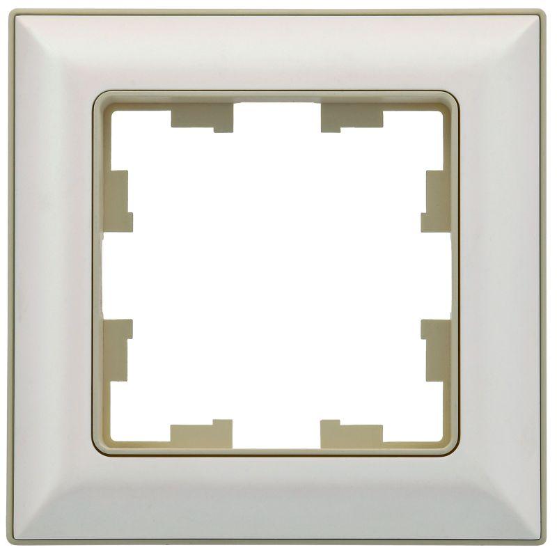 Рамка 1-м BRITE РУ-1-Бр беж./жемчуж. IEK BR-M12-12-1-K10