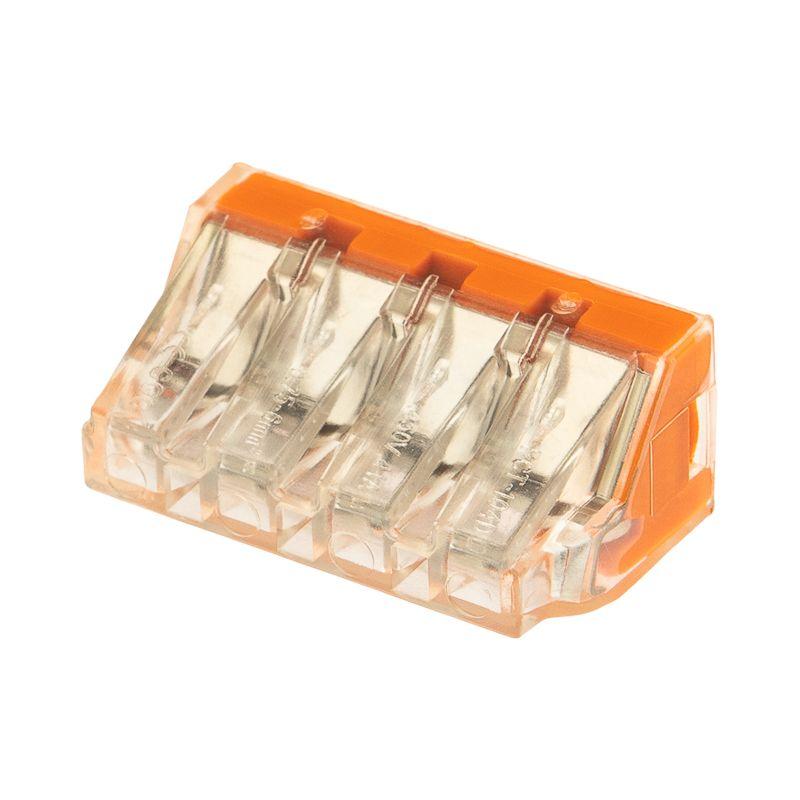 Экспресс-Клемма СМК 773-174 с пастой 4-проводная 0.75-6кв.мм (уп.50шт) Rexant 07-5279