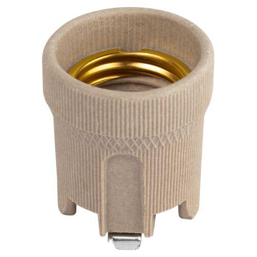 Патрон E27 с держателем керамика бел. Эра Б0069217