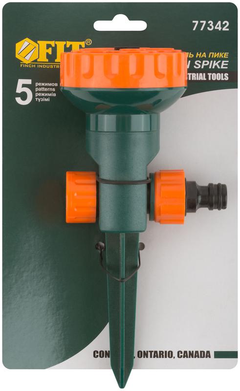 Распылитель пластиковый на пике 5 режимов FIT 77342