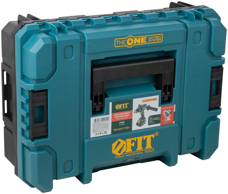 Дрель-шуруповерт аккумуляторная бесщеточная 20В 2000об/мин 100Нм Li-Ion 4.0А.ч FIT 79904