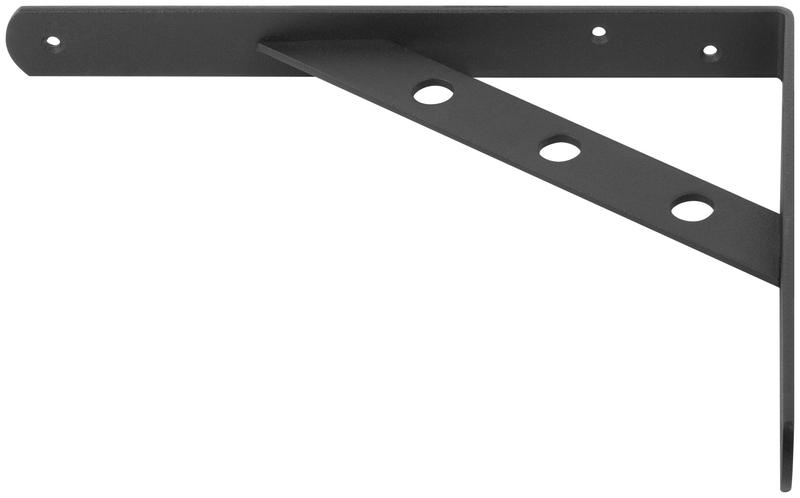 Уголок-кронштейн усиленный 250х200мм черн. КУРС 66106