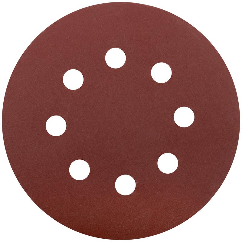 Круг шлифовальный с отверстиями (липучка) 125мм Р 320 алюм./оксидные (уп.5шт) КУРС 39790