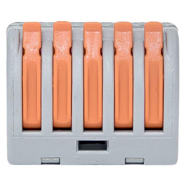 Клемма строительно-монтажная СМК 222-415 с рычагом 5 отверстий (блист.20шт) PROxima EKF plc-smk-415b-20