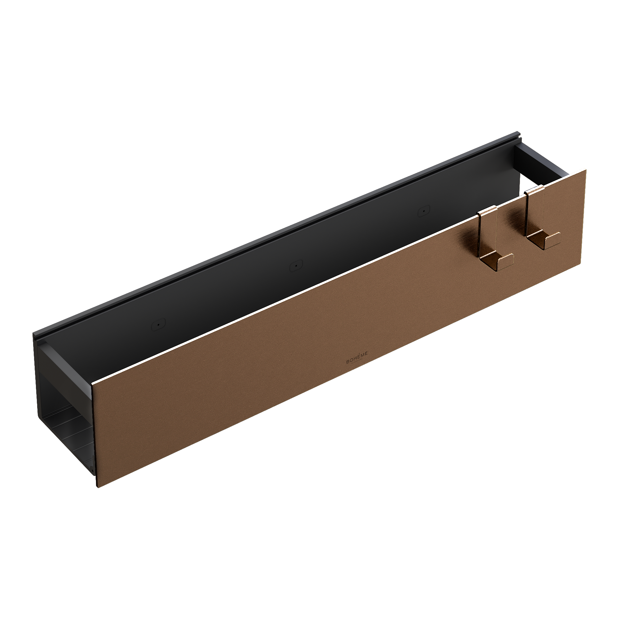 Полка настенная 60см Black/Черный