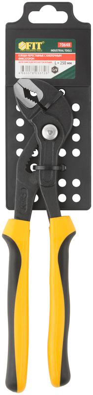 Клещи переставные CrV быстрая регулировка профи 250мм (33/65мм) FIT 70648