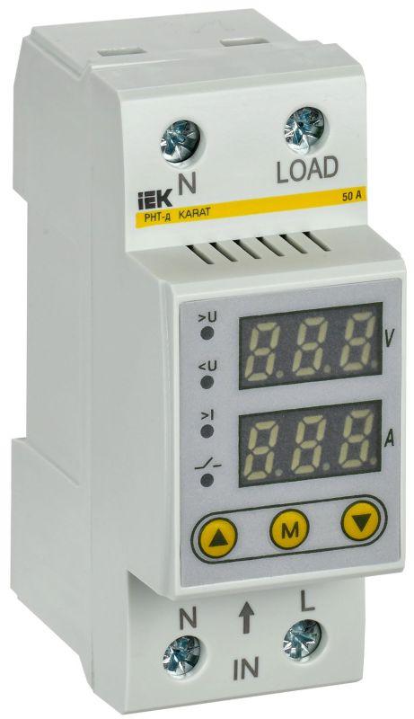 Реле напряжения и тока РНТ-д 1ф 36мм 50А KARAT IEK IVC21-1-50