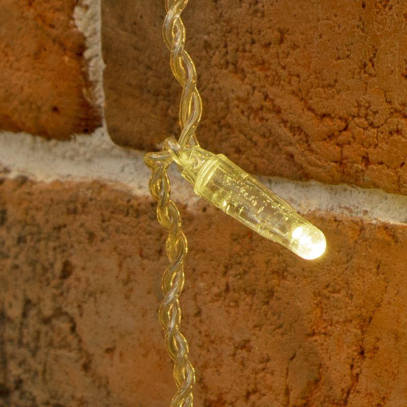 Гирлянда светодиодная "Занавес" 2х9м 1200LED тепл. бел. 230В IP65 эффект мерцания провод ПВХ прозр. соединяется нужен шнур 303-500-1 Neon-Night 235-696