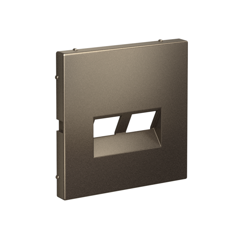 Накладка двойная ArtGallery для информационных функций типа Keystone мокко SE GAL000690