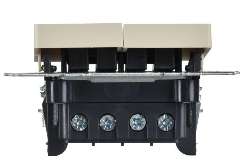 Выключатель перекрестный 2-кл. СП BRITE ВС10-2-3-БрКр 10А механизм беж. IEK BR-V23-0-10-K10