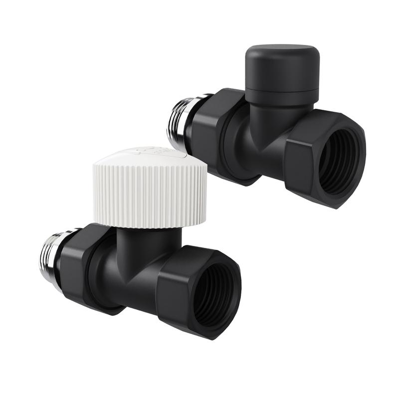 Набор термостатический прямой Design 1/2дюйм М30х1.5 черн. Royal Thermo НС-1640378