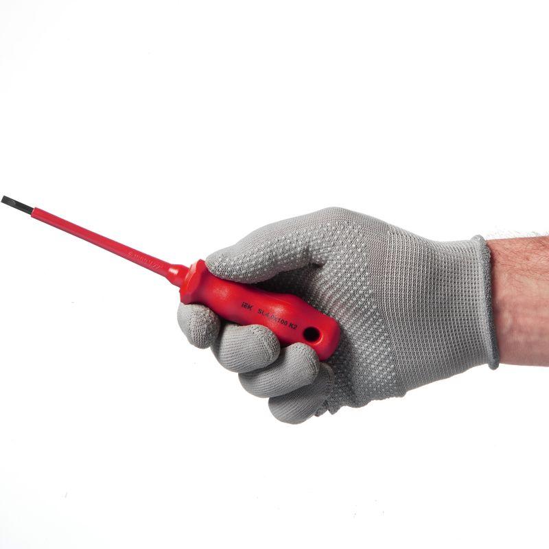 Отвертка диэлектрическая шлицевая SL4.0х100 K2 1000В ARMA2L 3 IEK A2L3-SC30-K2-SL-40-100