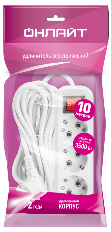 Удлинитель 90 526 OPE-S-03-1000-ESC-3x1 ОНЛАЙТ 90526