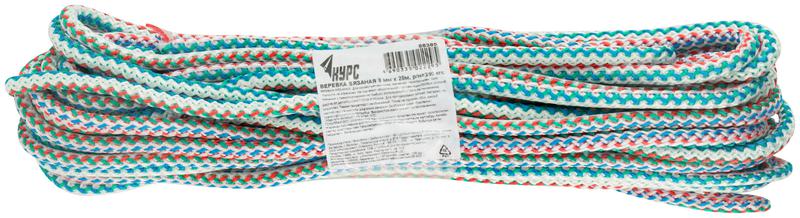 Веревка вязаная полипропиленовая 8ммх20м р/н=300кгс КУРС 68385