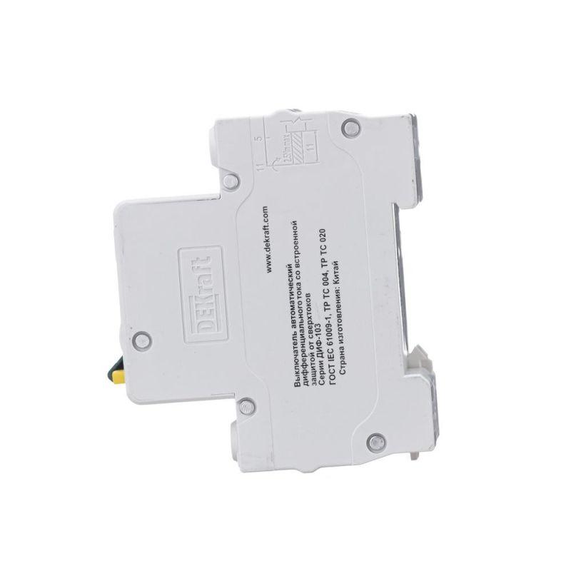Выключатель автоматический дифференциального тока 2п (1P+N) C 10А 30мА тип AC 4.5кА ДИФ-103 DEKraft 16051DEK
