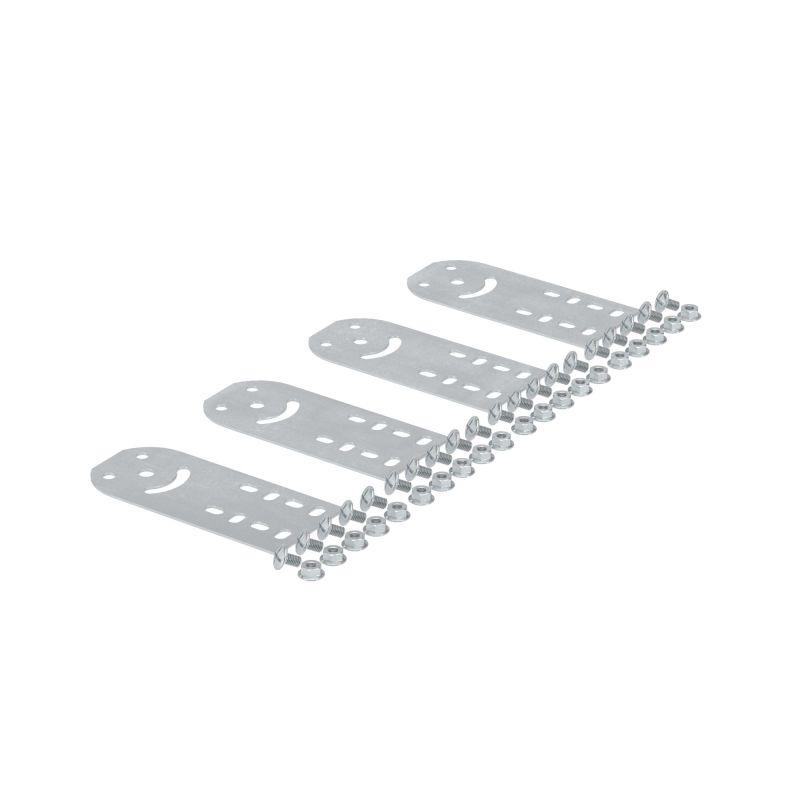 Пластина крепежная GSV H80 (4шт) в комплекте с крепежными элементами для монтажа цинк-ламель DKC 30014KHDZL