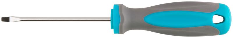 Отвертка CrV сталь прорезиненная ручка SL3х75мм MOS 53706М