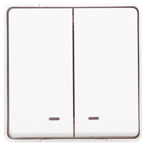 Выключатель 2-кл. ОП Эксперт 11-1505-01 10А IP55 250В 10AX с подсветкой бел. Эра Б0063282