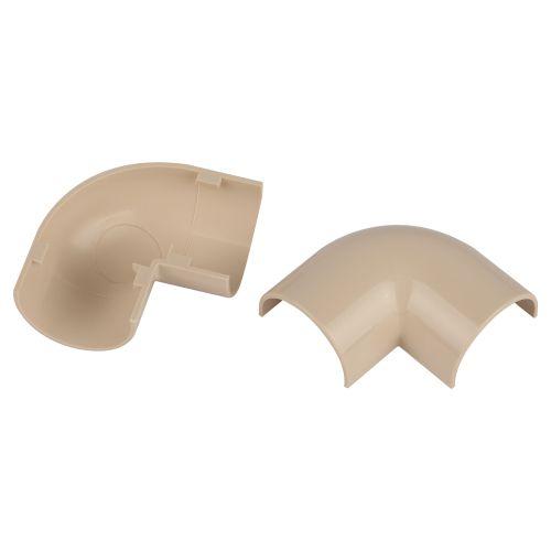 Угол для кабель-канала полукруглого 90град. 30х13мм T-90-KK-30-13-B беж. (уп.2шт) Эра Б0064954