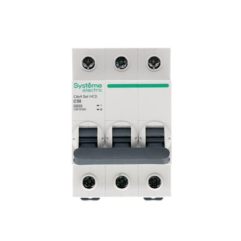 Выключатель автоматический модульный 3п C 50А 4.5кА City9 Set 400В SE C9F34350